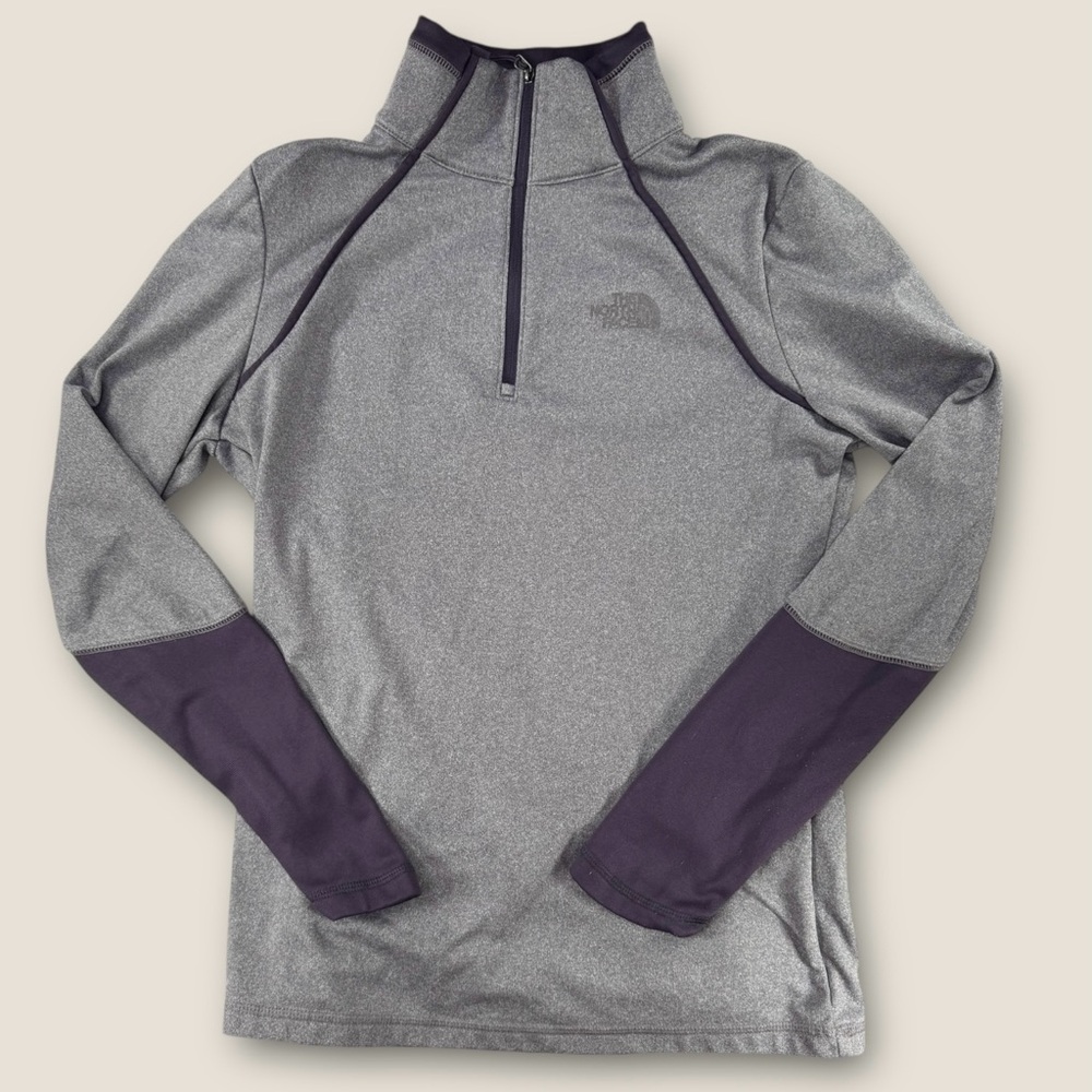 The North Face‎ Gray and Purple Sweatshirt